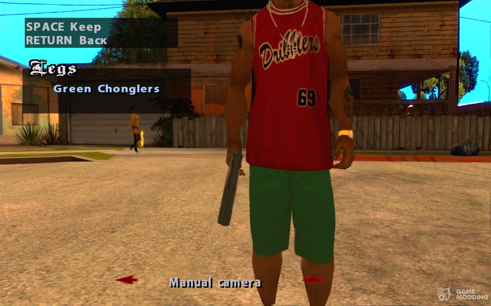 Change of clothes, tattoos and hairstyles for GTA San Andreas