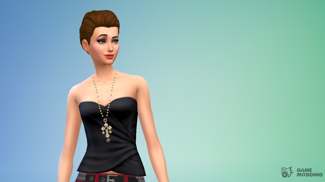 My Sims 4 Blog: Skull and Cross Necklaces by S-Club
