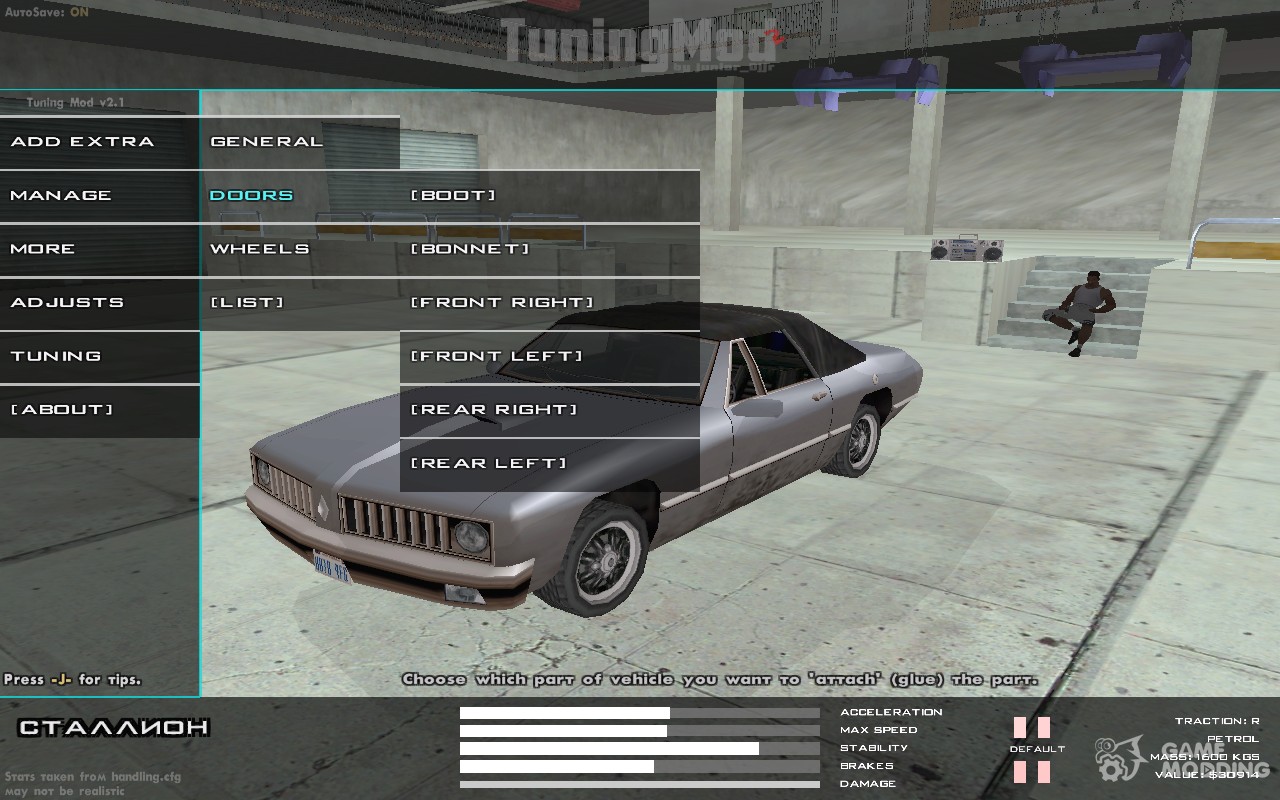 Garagem de Tunning pra Moto no GTA San Andreas PC 