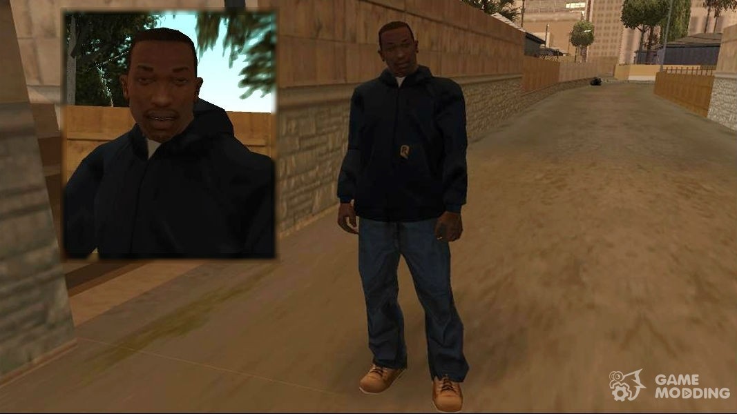 Person CJ'ja and clothing out of beta for GTA San Andreas