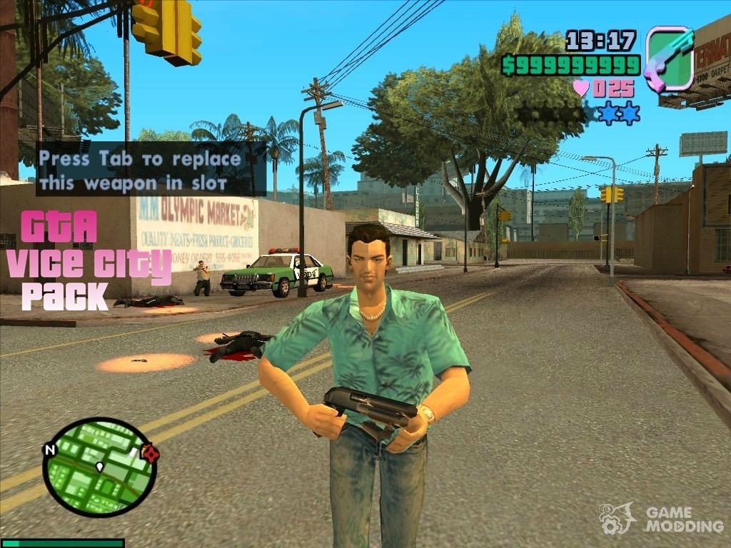 GTA Vice City Pack (Low PC) для GTA San Andreas