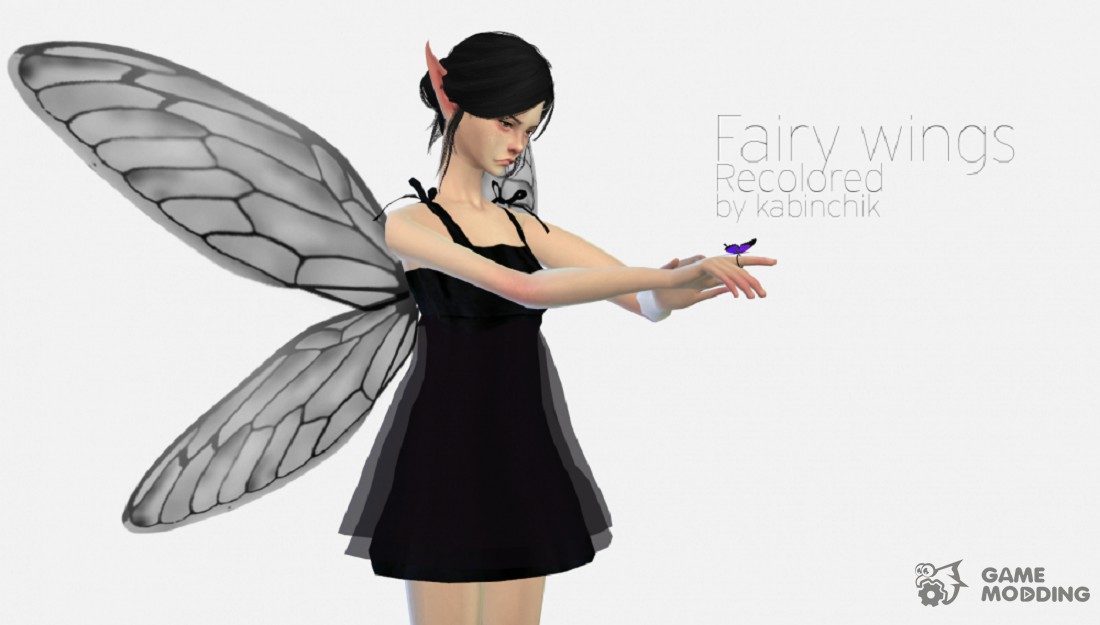 Wings fairy for Sims 4.