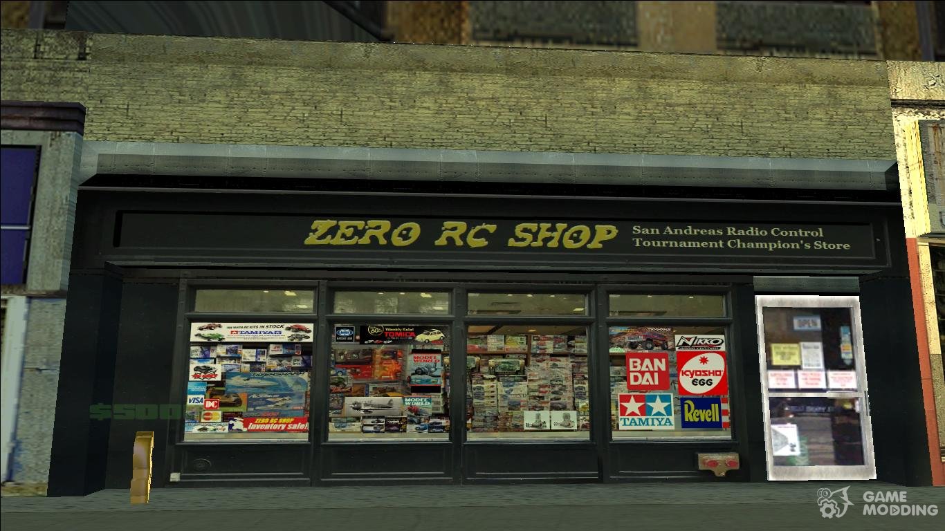 Shop ds ru. Магазин Зеро Сан андреас. GTA shop. Zero shop GTA. GTA San Andreas магазин Zero RC.