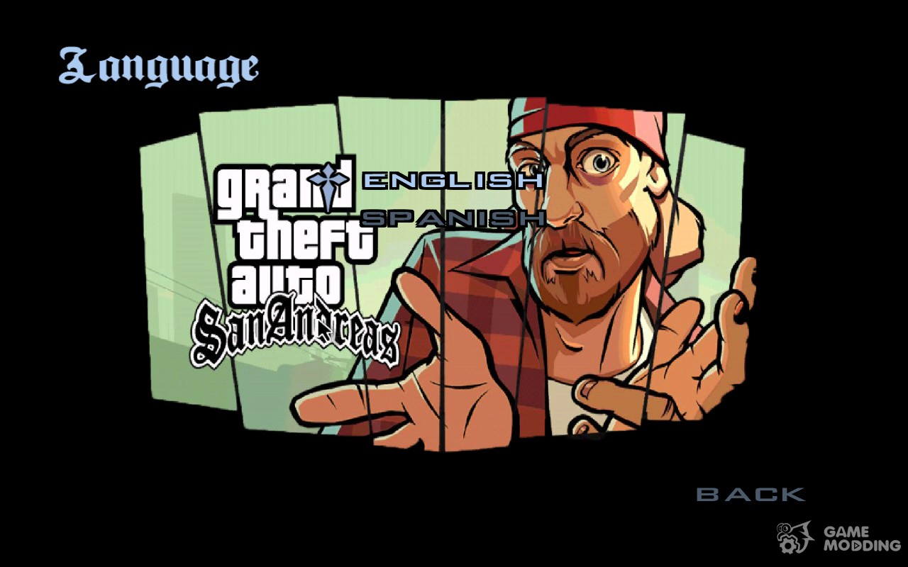 Download GTA 5-style menus and loading screen for GTA San Andreas