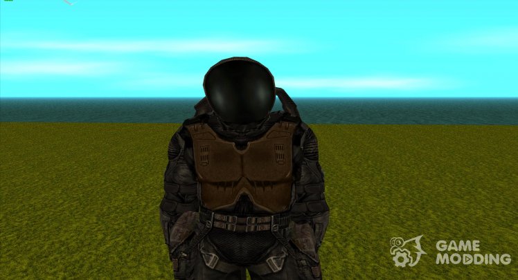 A member of the Inner Circle group in a scientific jumpsuit from S.T.A.L.K.E.R