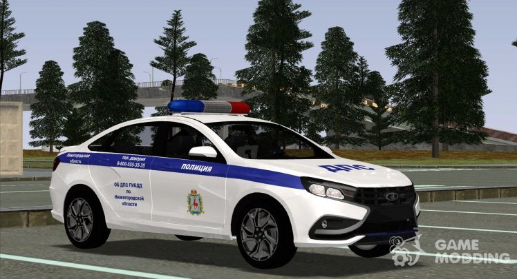 Lada Vesta Sport traffic police