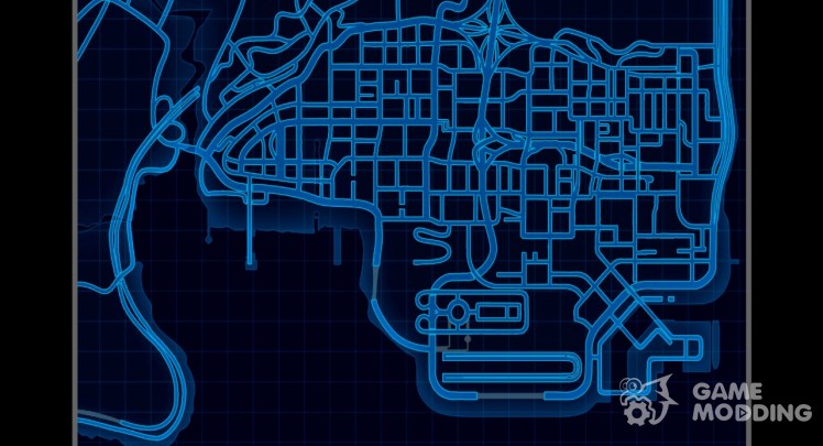 Map in the style of Need For Speed World