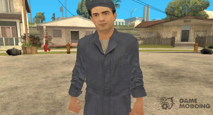 Vito en la ropa de barrido de Mafia II