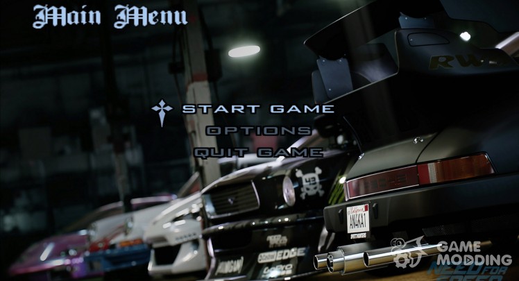 Need For Speed Menu