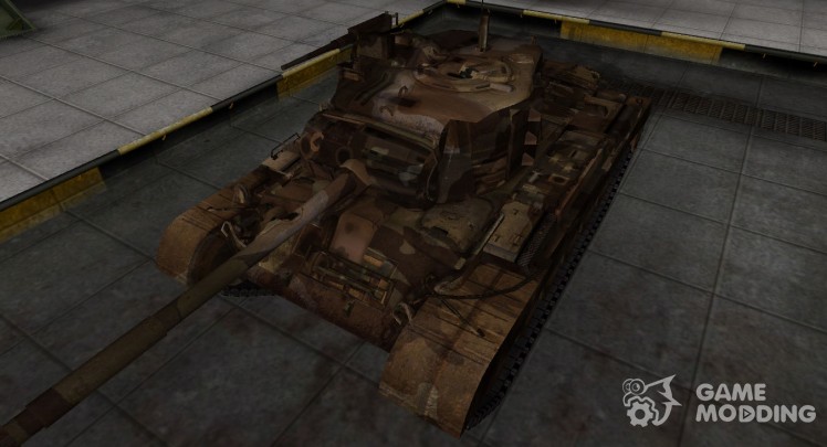 La piel de américa del tanque M46 Patton