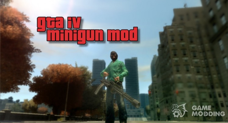 GTA IV Minigun Mod