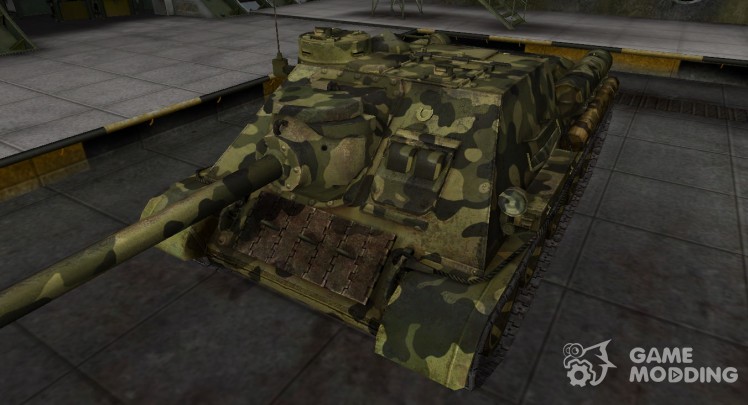 Skin for Su-100 with camouflage