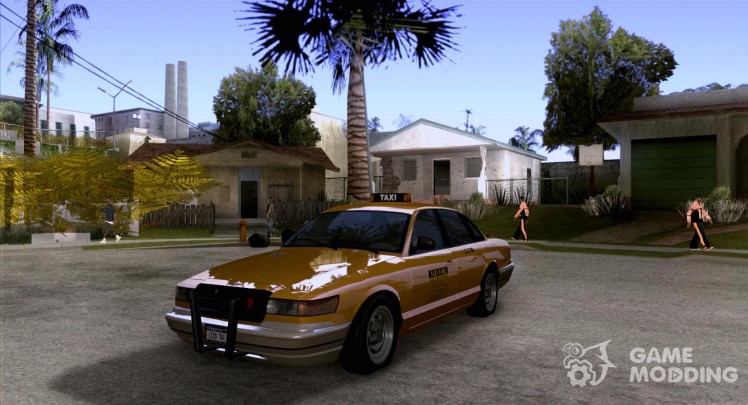 A taxi from Gta IV