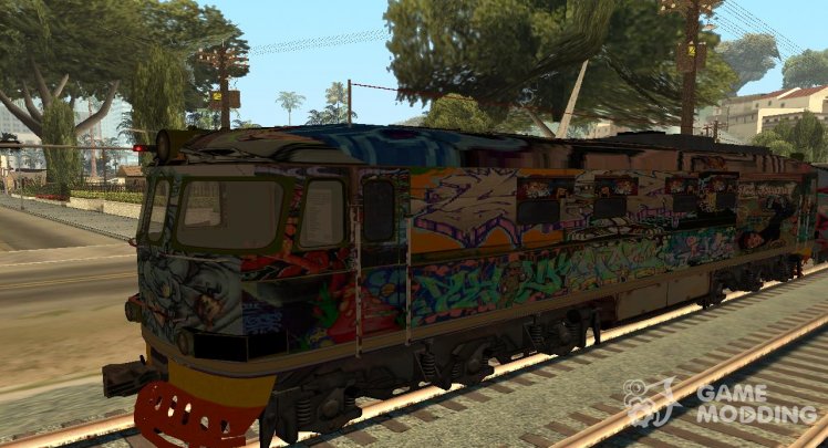 Cool Train Graffiti