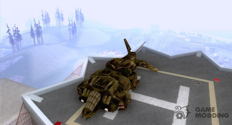 The shuttle from the game Aliens vs Predator 3