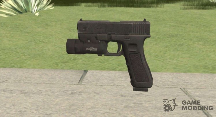 Glock 17 Black With Flashlight