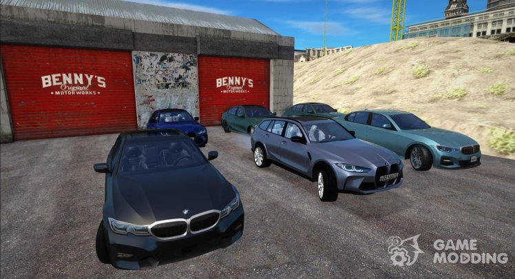 Pack of BMW 3-Series cars (320i, 330i, 330d, M340i, M3) (G20, G80, G81)