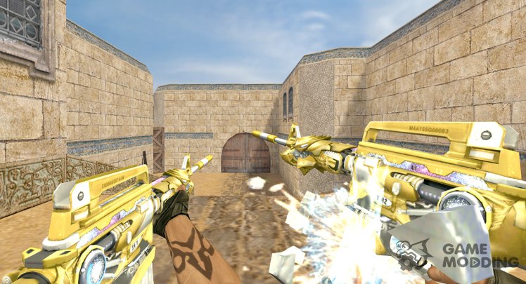 CrossFire M4A1-S Белый хищник Imp. Gold