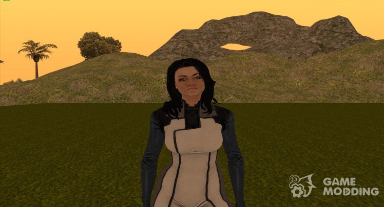 Miranda Lawson in an enhanced costume from Mass Effect