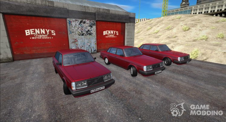 Pack of Volvo 244 Turbo cars