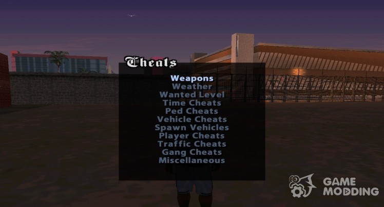 Weapons Menu Mod