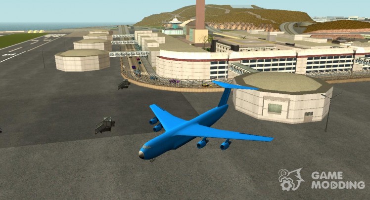 Airplanes in airport LS