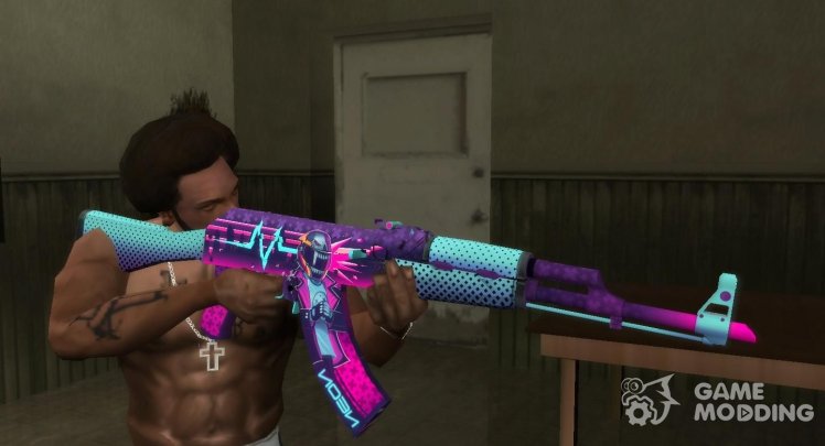 AK-47 Neon Rider de juego CS GO