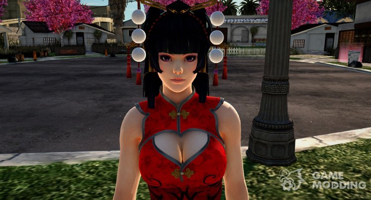 Nyotengu atractivo vestido mandarín
