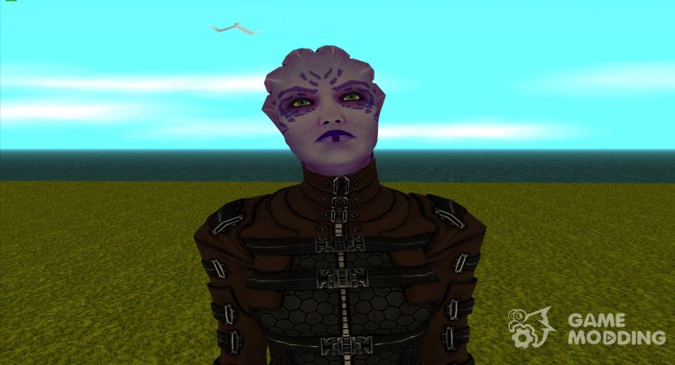 Shiala antes de la intoxicación de Mass Effect 1