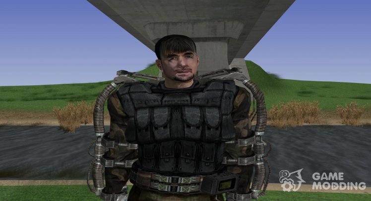 A member of the group Insight with a unique appearance of S. T. A. L. K. E. R V. 1