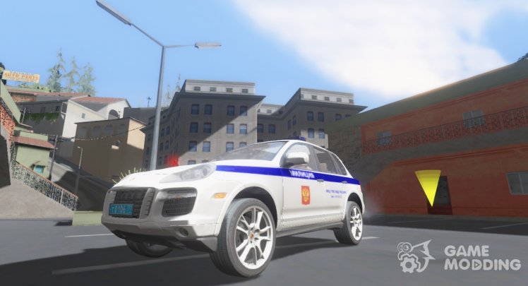 Porsche Cayenne Policía de la ciudad de moscú
