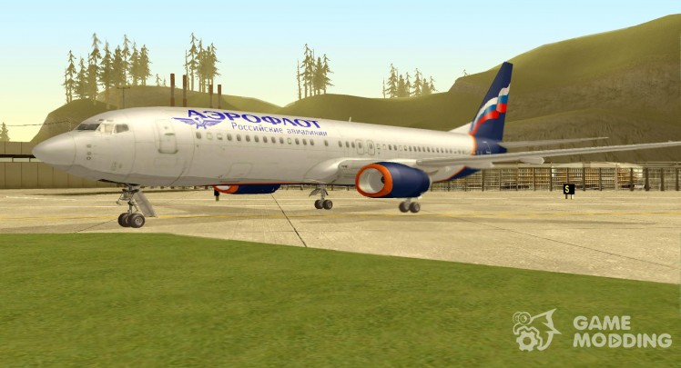 The Boeing 737-800 Aeroflot Russian airlines