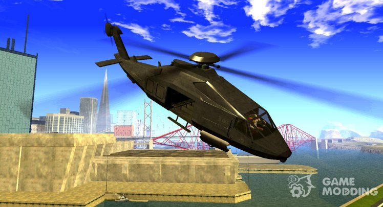 GTA IV Police Helicopter para GTA San Andreas