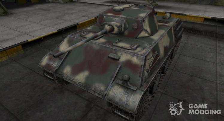 La piel de camuflaje para el tanque VK 28.01