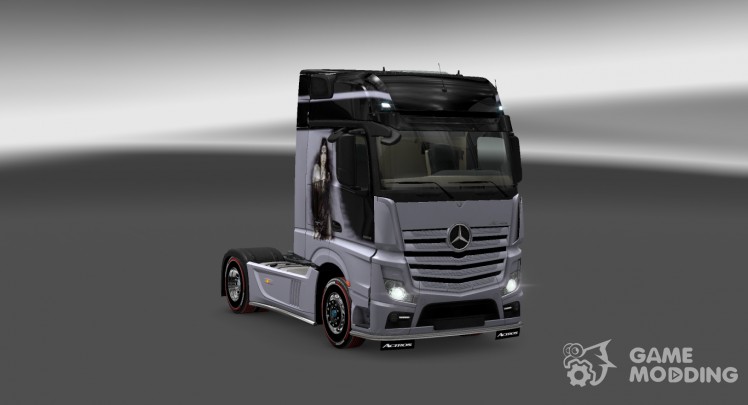 Mercedes Actros MP4 2014 Silver Lady Skin