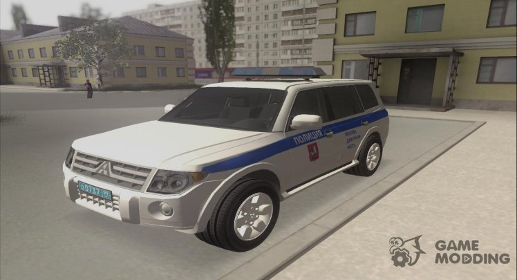 Mitsubishi Pajero 3 Wagon Policía Parte De Servicio de la ciudad de Moscú