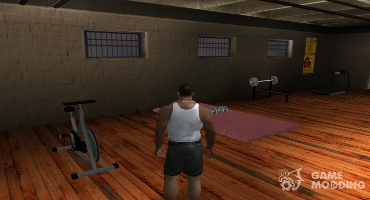 New machines and dumbbells from GTA SA Mobile