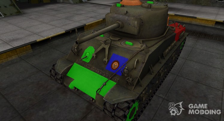 Качественный скин для M4A2E4 Sherman