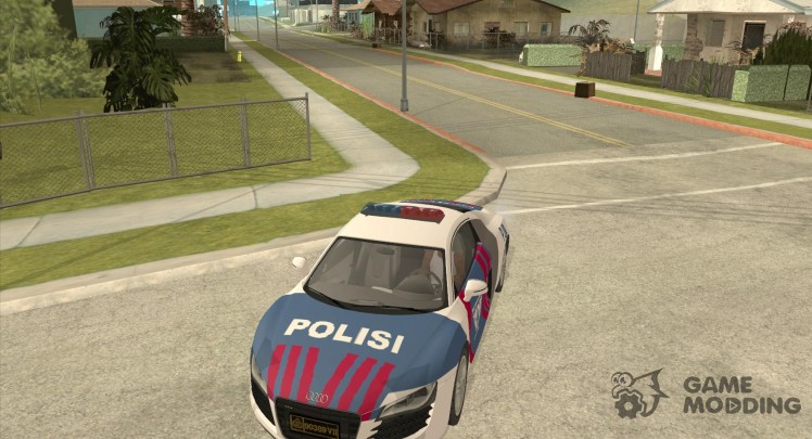 Audi R8 policía Indonesia
