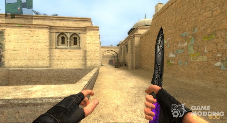 Purple knife. Re-skin