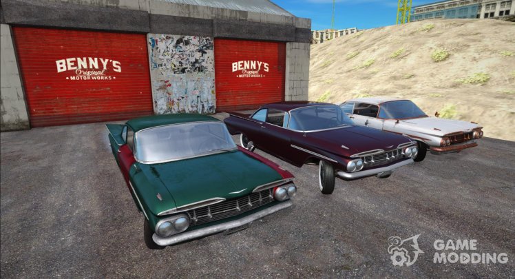 Pack of Chevrolet Biscayne cars