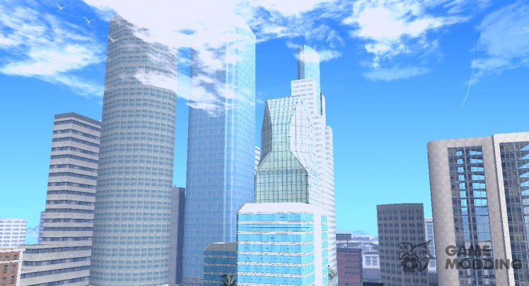 New textures of the skyscrapers of LA