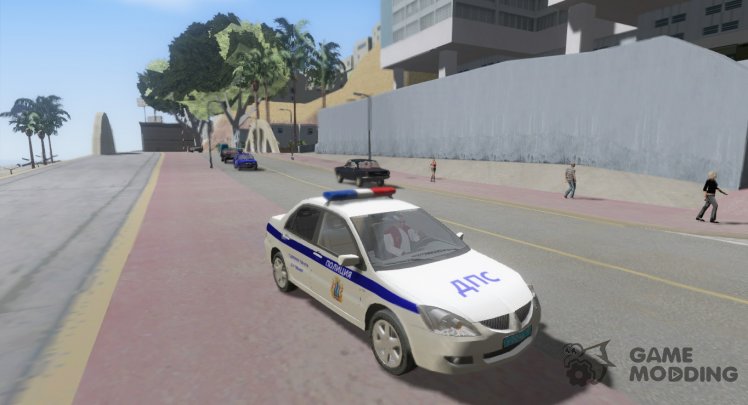 Mitsubishi Lancer de la polica de la Policía de la regin de sajaln
