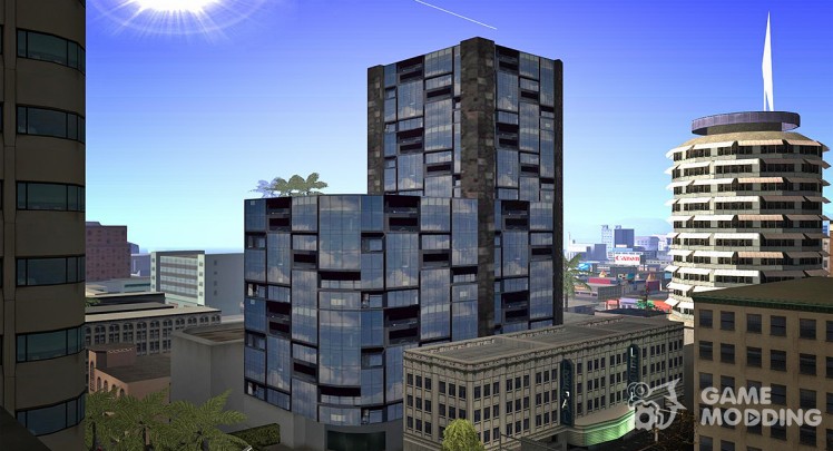 Moderno edificio en el centro de Los Santos