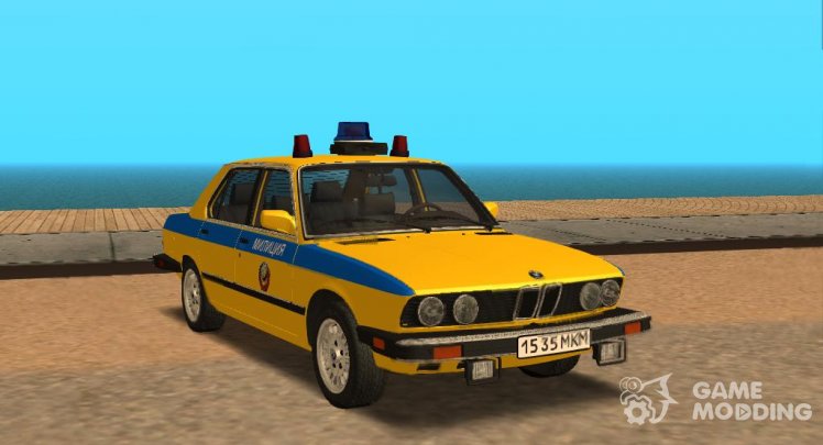 BMW 535 (E28) Police traffic police 1985