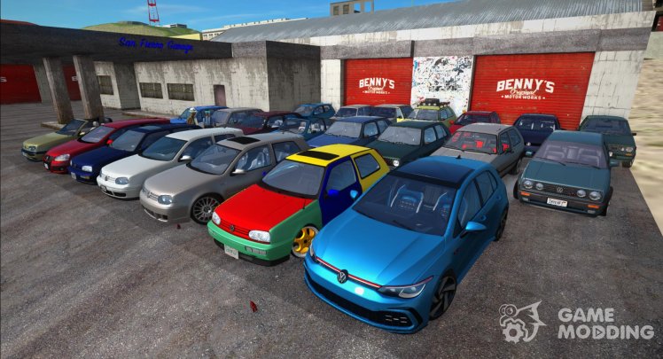 Pack of Volkswagen Golf cars (The Best)