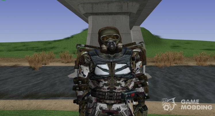 A member of the group Phoenix in a lightweight exoskeleton of S. T. A. L. K. E. R V. 2