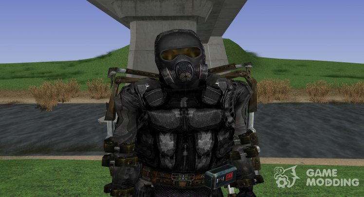 A member of the group Tiger in a lightweight exoskeleton of S. T. A. L. K. E. R