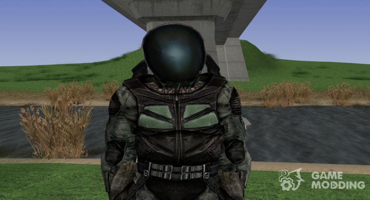 A member of the group Werewolves in a scientific suit of S. T. A. L. K. E. R V. 1