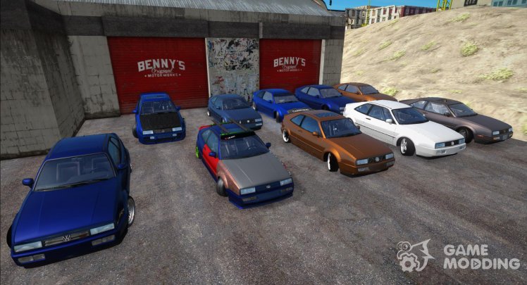 Pack of Volkswagen Corrado cars